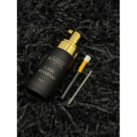 LASH SHAMPOO 100 ml + 2 szczoteczki Bondly Lashes - profesjonalne oczyszczanie rzęs