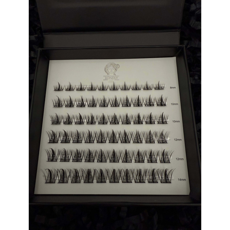 Mini BOX Atena - Rzęsy bondingowe 60 kępek + akcesoria