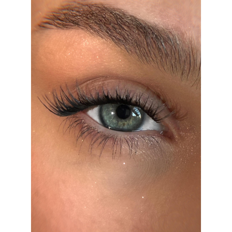 Pojedyncze kępki rzęs bondingowych Afrodyta 8 mm - natural glam DIY