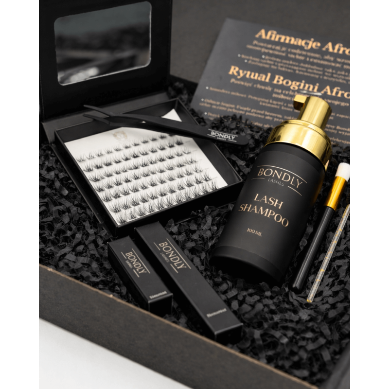 Mini Box rzęs bondingowych + szampon do rzęs