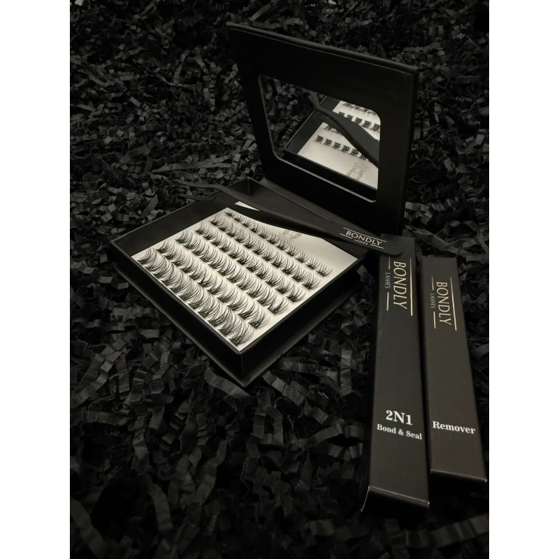 Mini Box rzęs bondingowych + szampon do rzęs