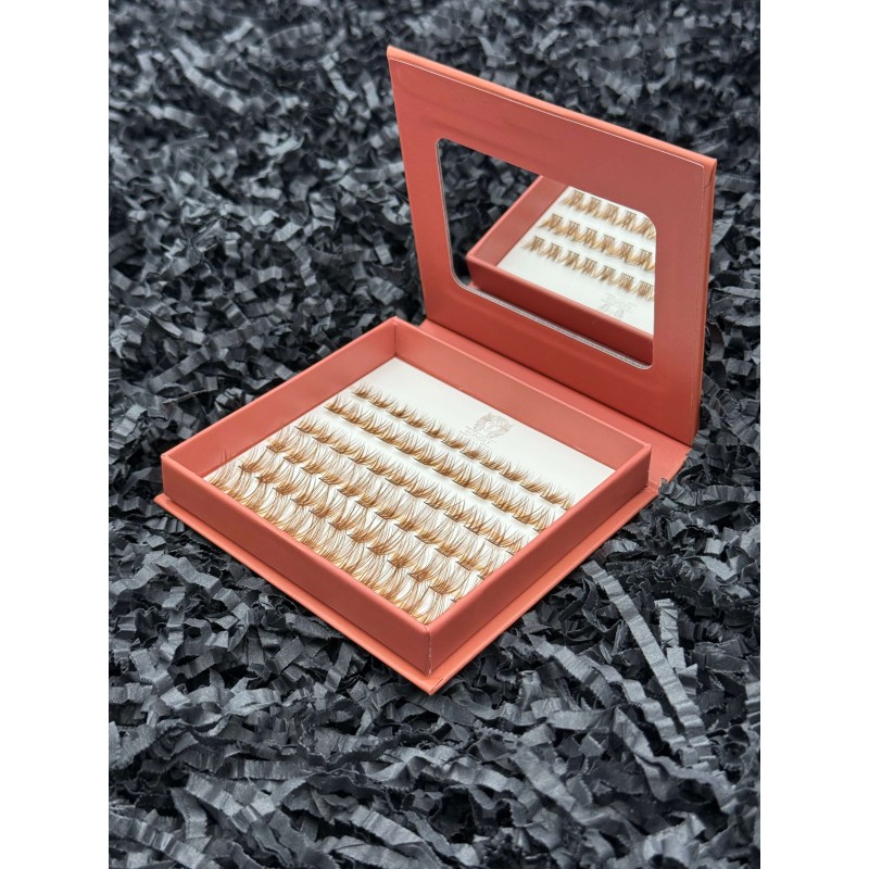 Mini BOX Afrodyta - Rzęsy bondingowe 66 kępek + akcesoria