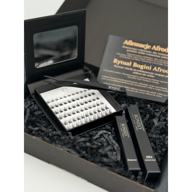 Mini BOX Hera - Rzęsy bondingowe 60 kępek + akcesoria